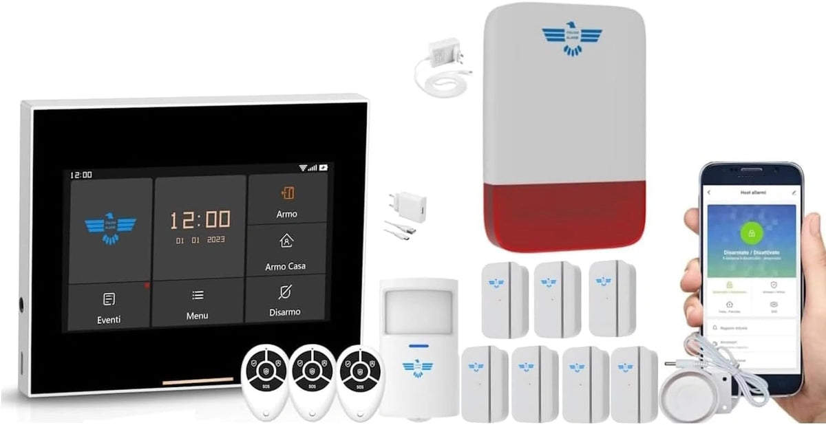 Produkt użytkowy ITALIAN ALARM – konstrukcja bezprzewodowa, łączność Wi-Fi, do codziennego zastosowania