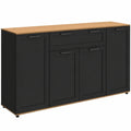 buffet-moderne-4-portes-et-1-tiroir-noir-et-bois-140-cm-ekpqjm8944ce