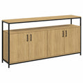 buffet-industriel-160-cm-avec-4-portes-en-bois-et-noir-equibb8953oc