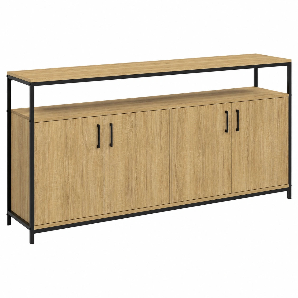 buffet-industriel-160-cm-avec-4-portes-en-bois-et-noir-equibb8953oc