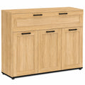 buffet-100-cm-avec-3-portes-et-1-tiroir-effet-hetre-et-poignees-noires-ubifyq8960ud